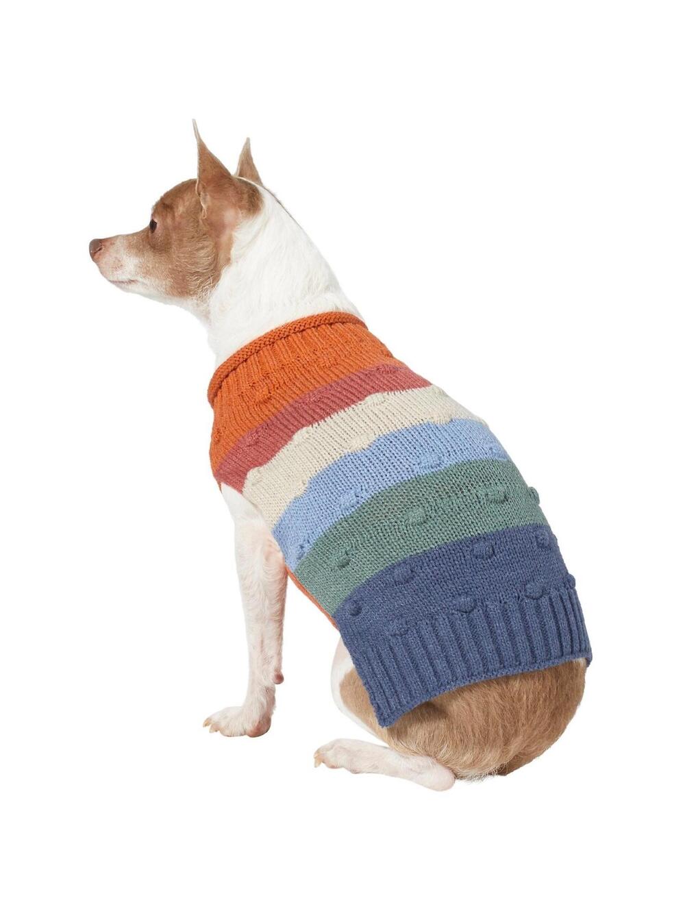 Wag-a-tude Size LARGE Dog Fashion Multi Color Sweater NEW WITH TAGS!